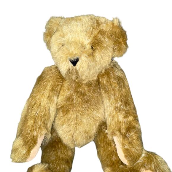 Vermont Teddy Bear Plush Stuffed Animal Jointed Arms Legs Nursery USA Made 12" - Picture 2 of 13